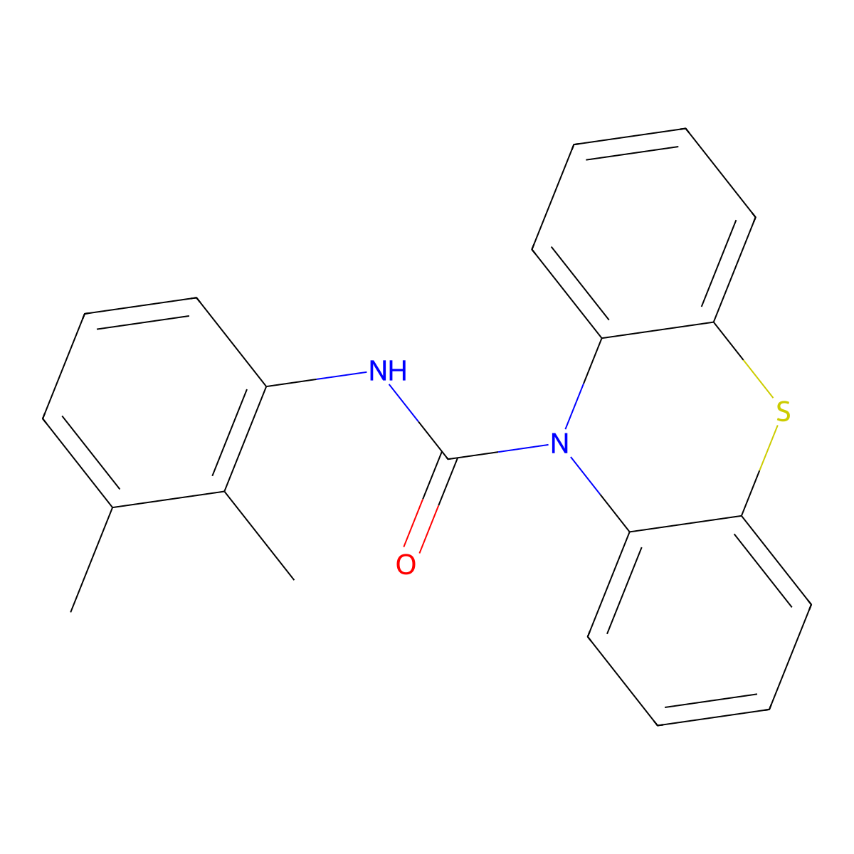 N-(2,3-dimethylphenyl)-10H-phenothiazine-10-carboxamide molecular structure, CAS 432513-01-4