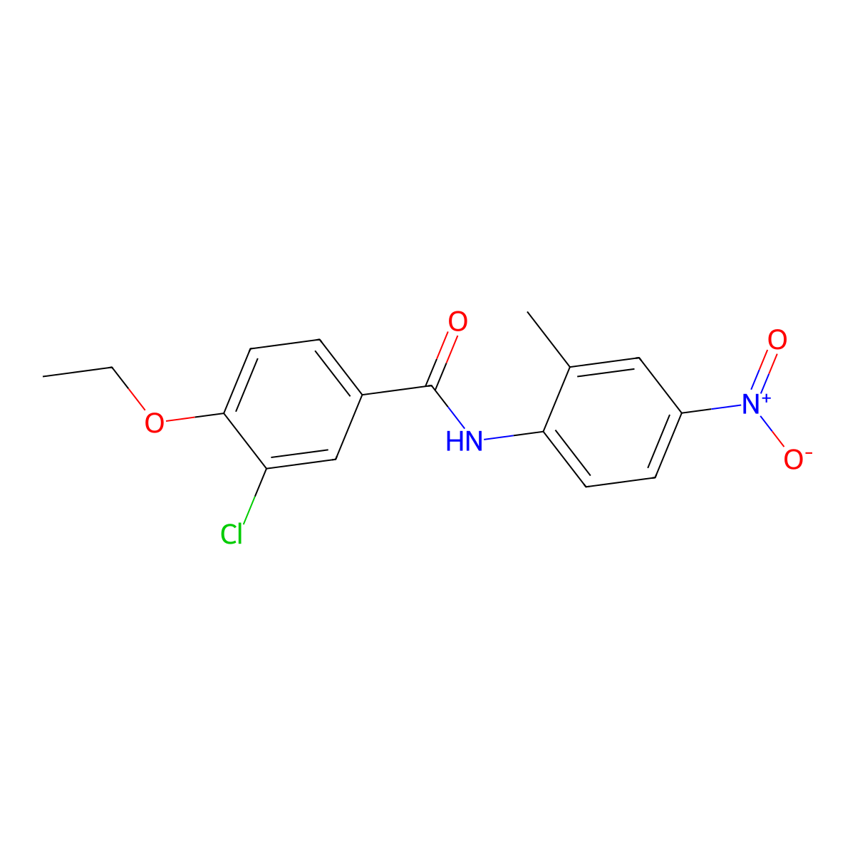 3-chloro-4-ethoxy-N-(2-methyl-4-nitrophenyl)benzamide molecular structure, CAS 432513-09-2