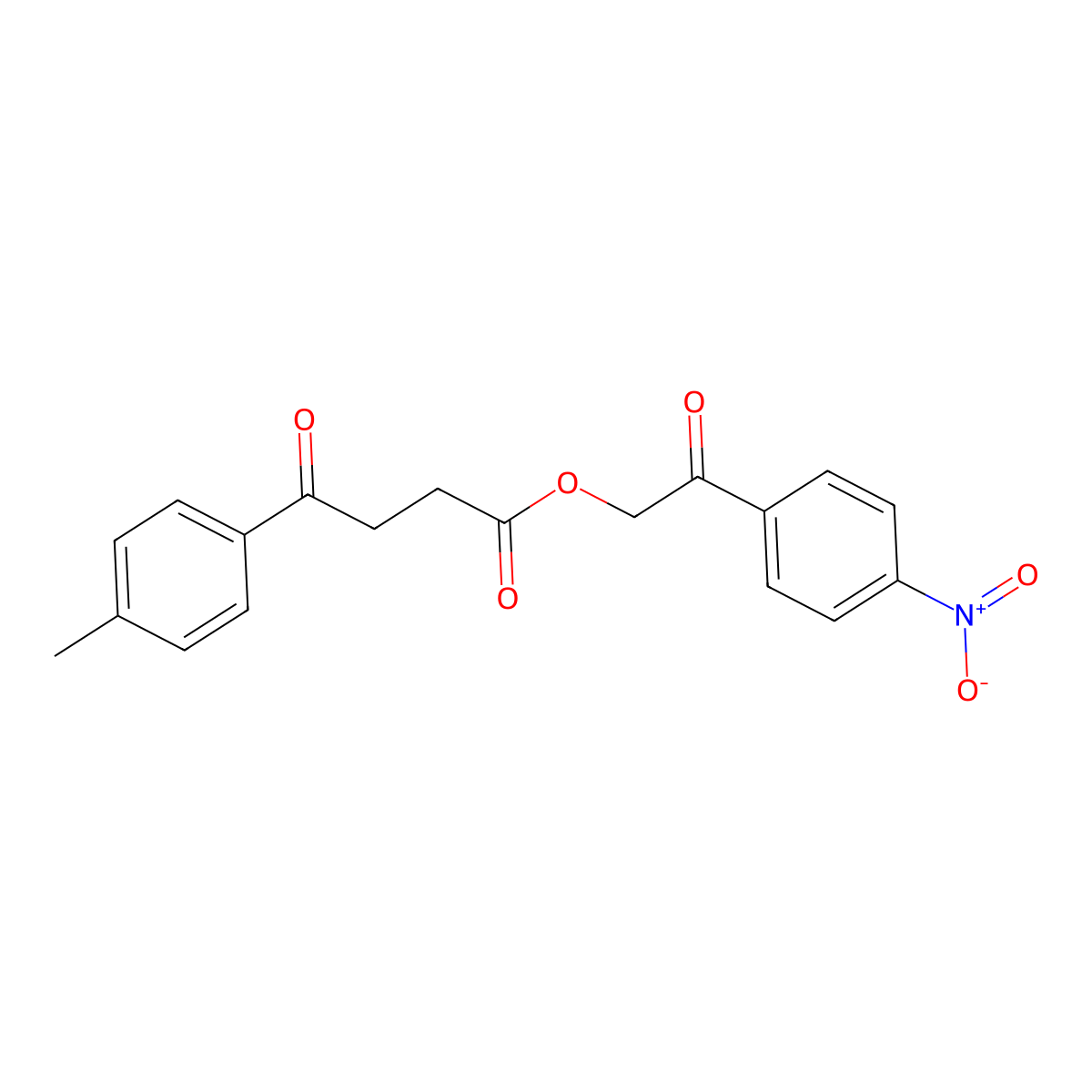 2-(4-Nitrophenyl)-2-oxoethyl 4-(4-methylphenyl)-4-oxobutanoate molecular structure, CAS 432514-54-0