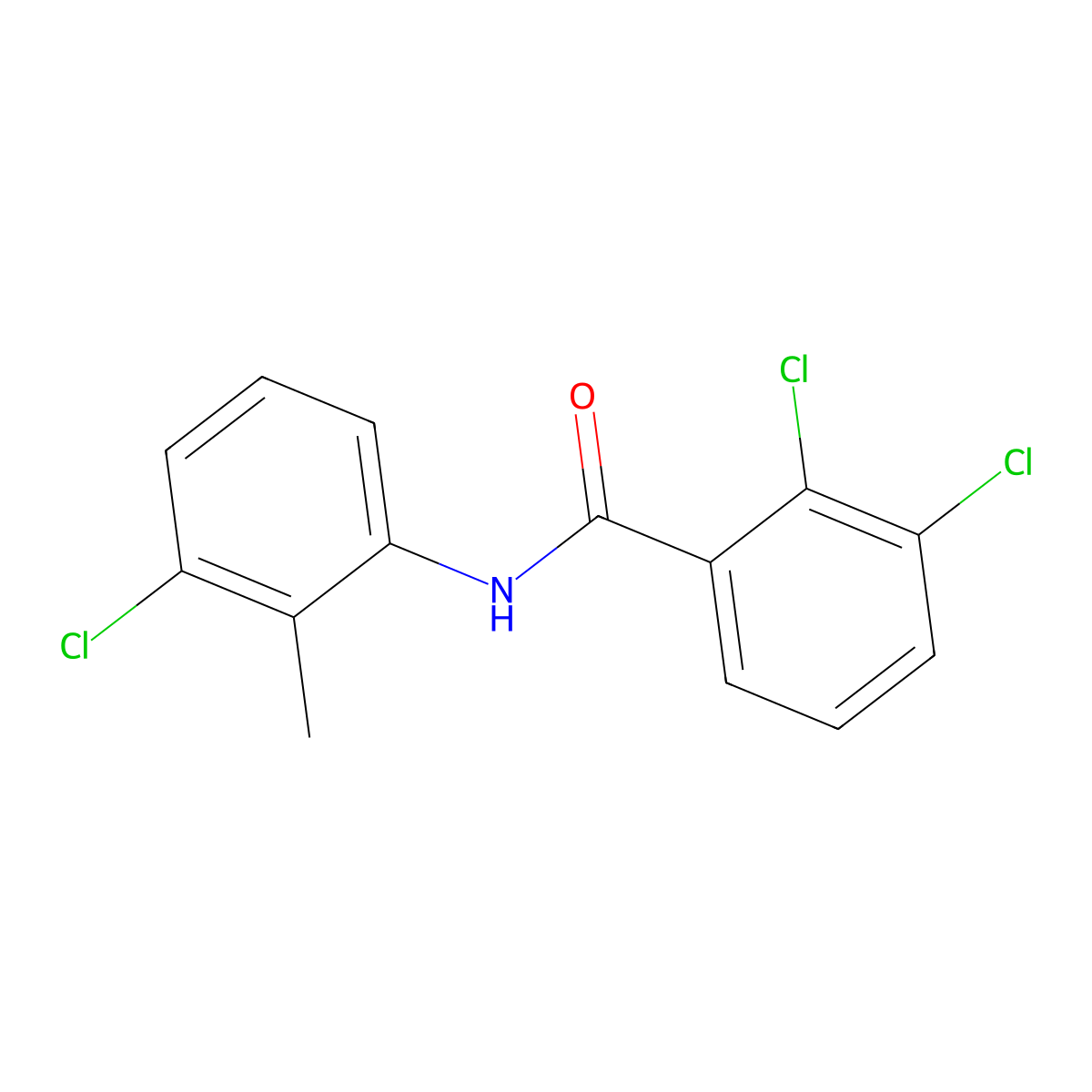 2,3-dichloro-N-(3-chloro-2-methylphenyl)benzamide molecular structure, CAS 432515-09-8