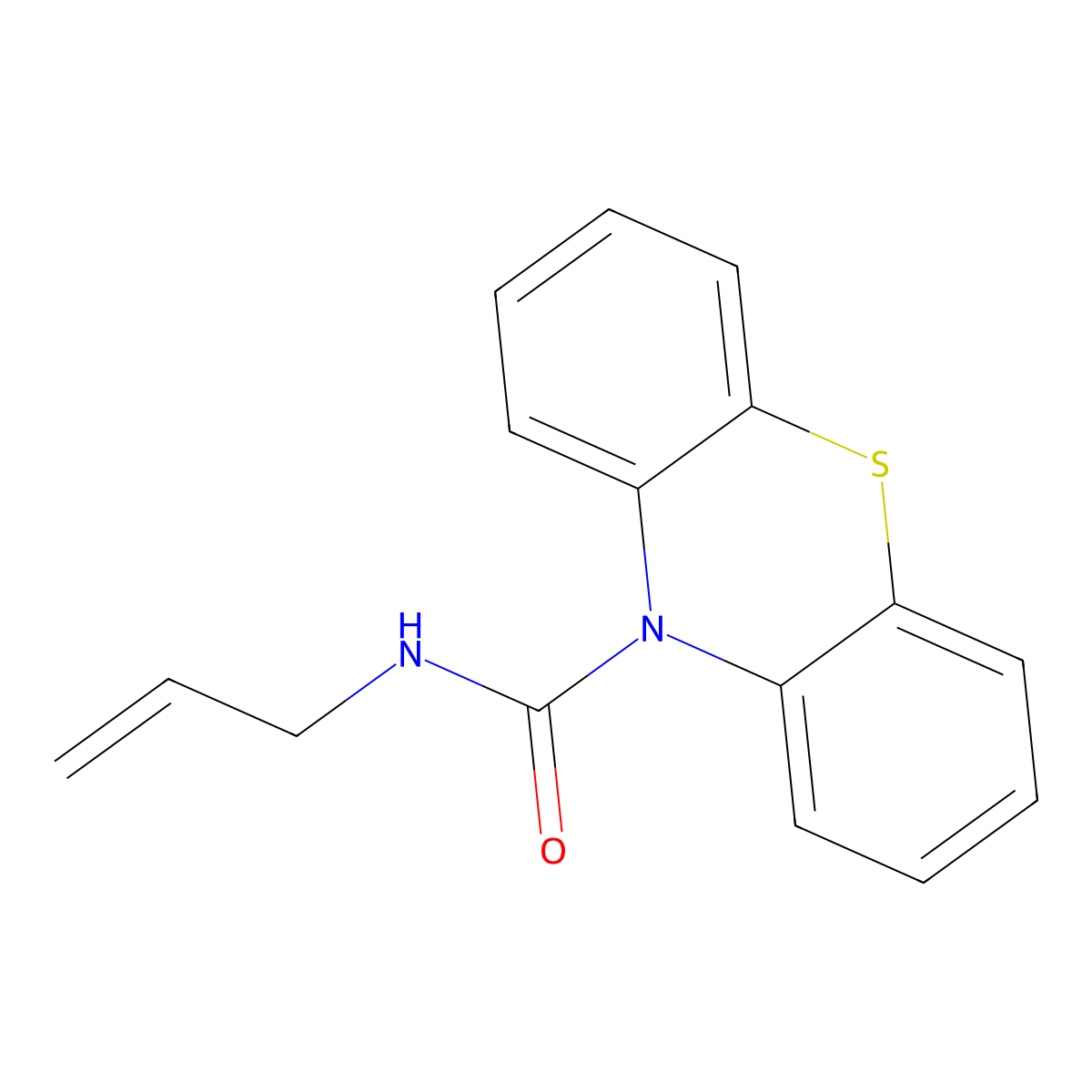 N-allyl-10H-phenothiazine-10-carboxamide molecular structure, CAS 432516-23-9