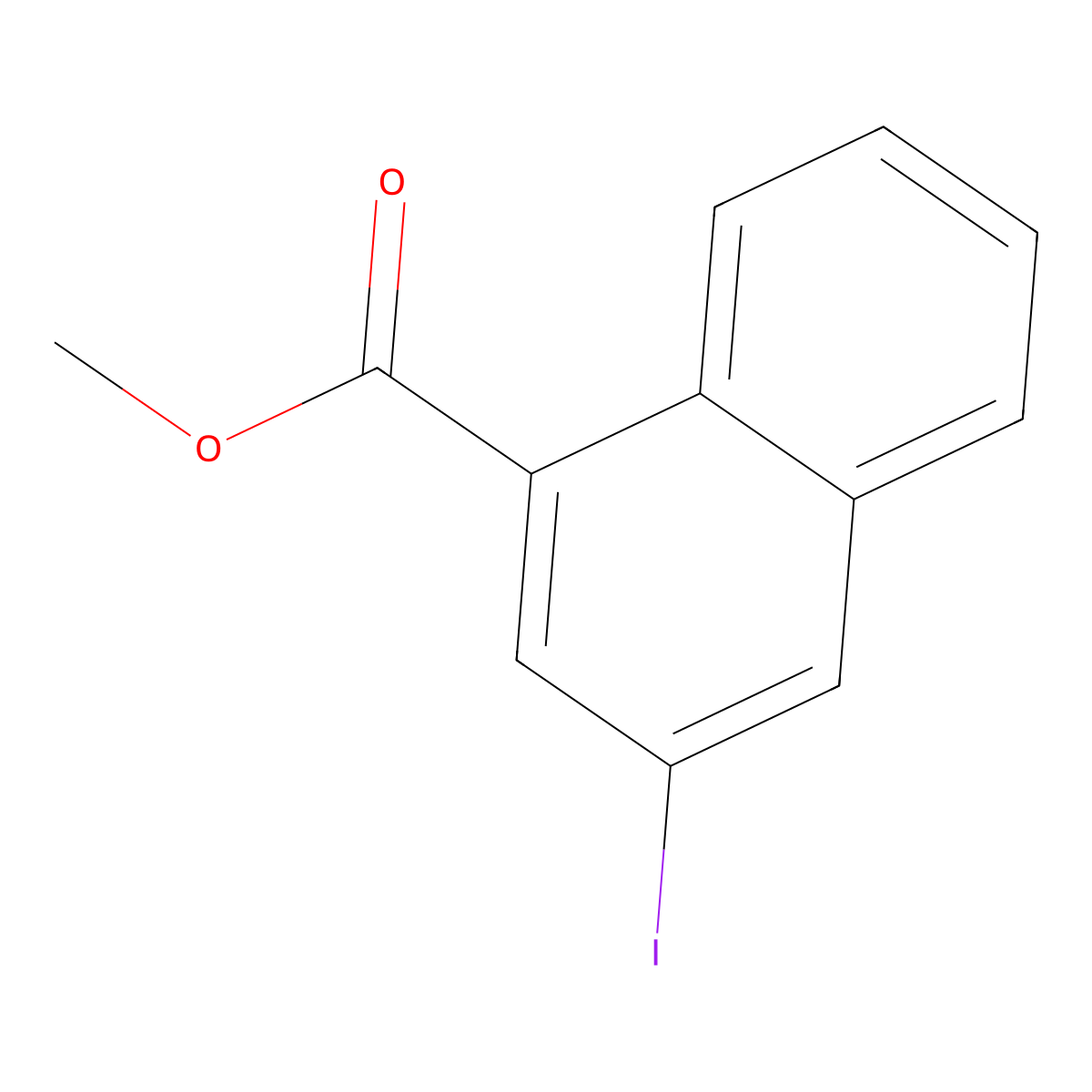 Methyl 3-iodonaphthalene-1-carboxylate molecular structure, CAS 432516-88-6
