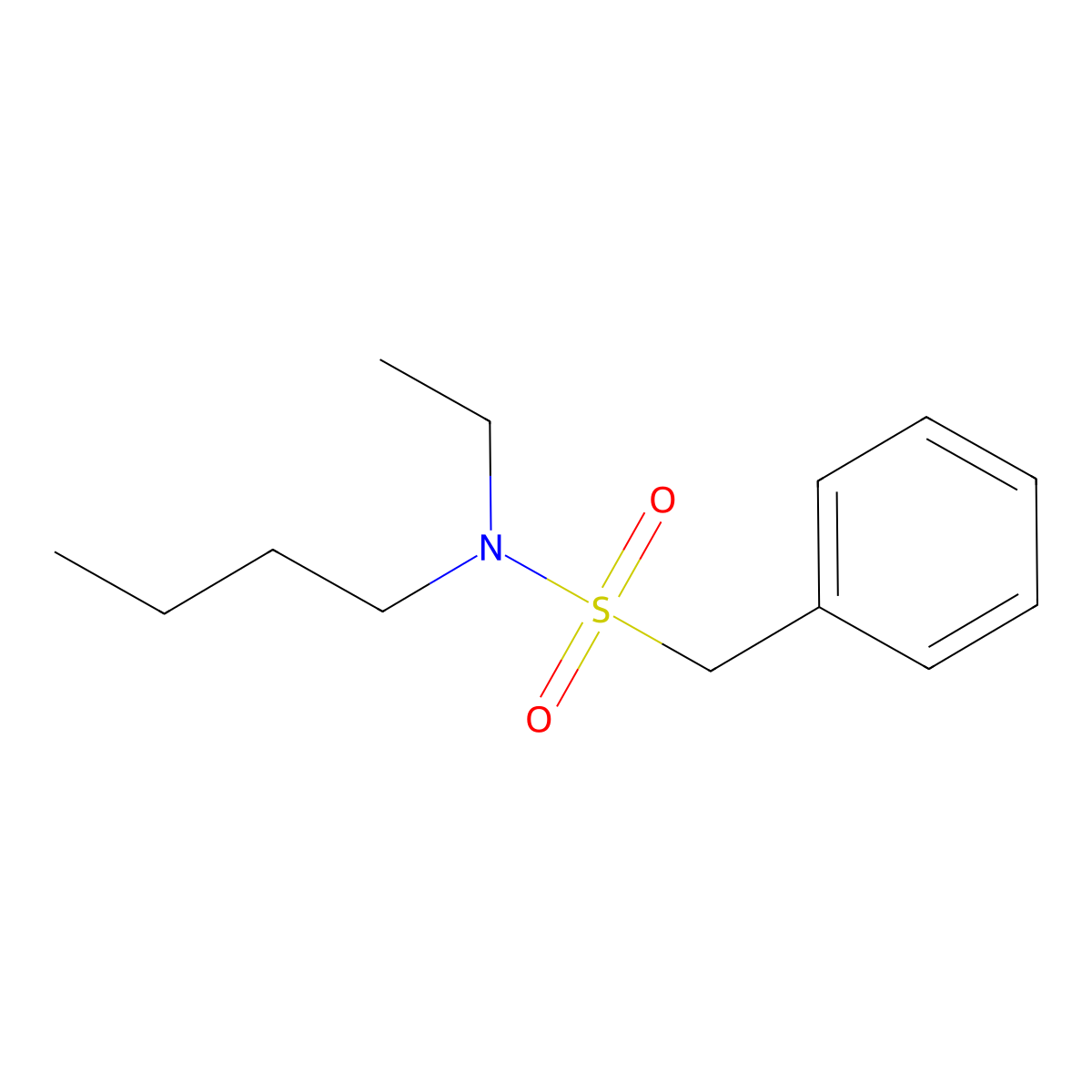 N-butyl-N-ethyl-1-phenylmethanesulfonamide molecular structure, CAS 432517-04-9