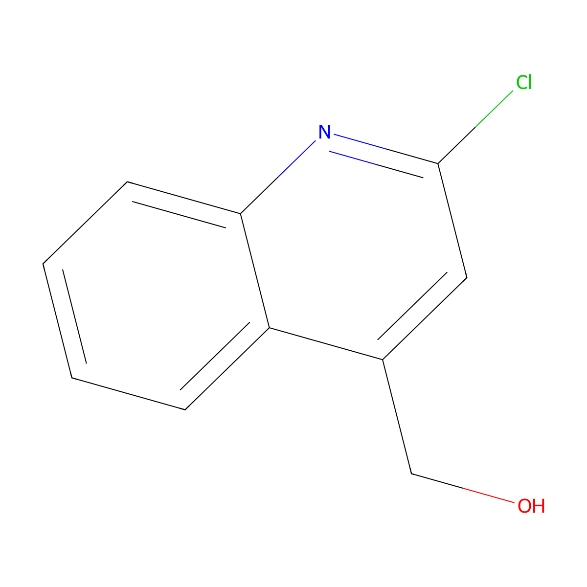 (2-Chloroquinolin-4-yl)methanol molecular structure, CAS 432518-08-6