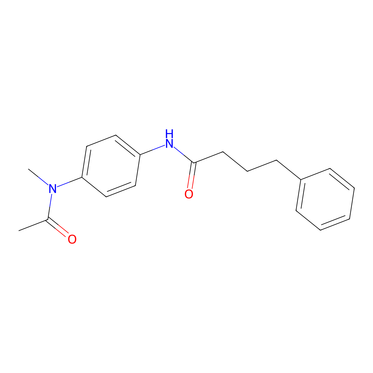 N-[4-[acetyl(methyl)amino]phenyl]-4-phenylbutanamide molecular structure, CAS 432520-49-5