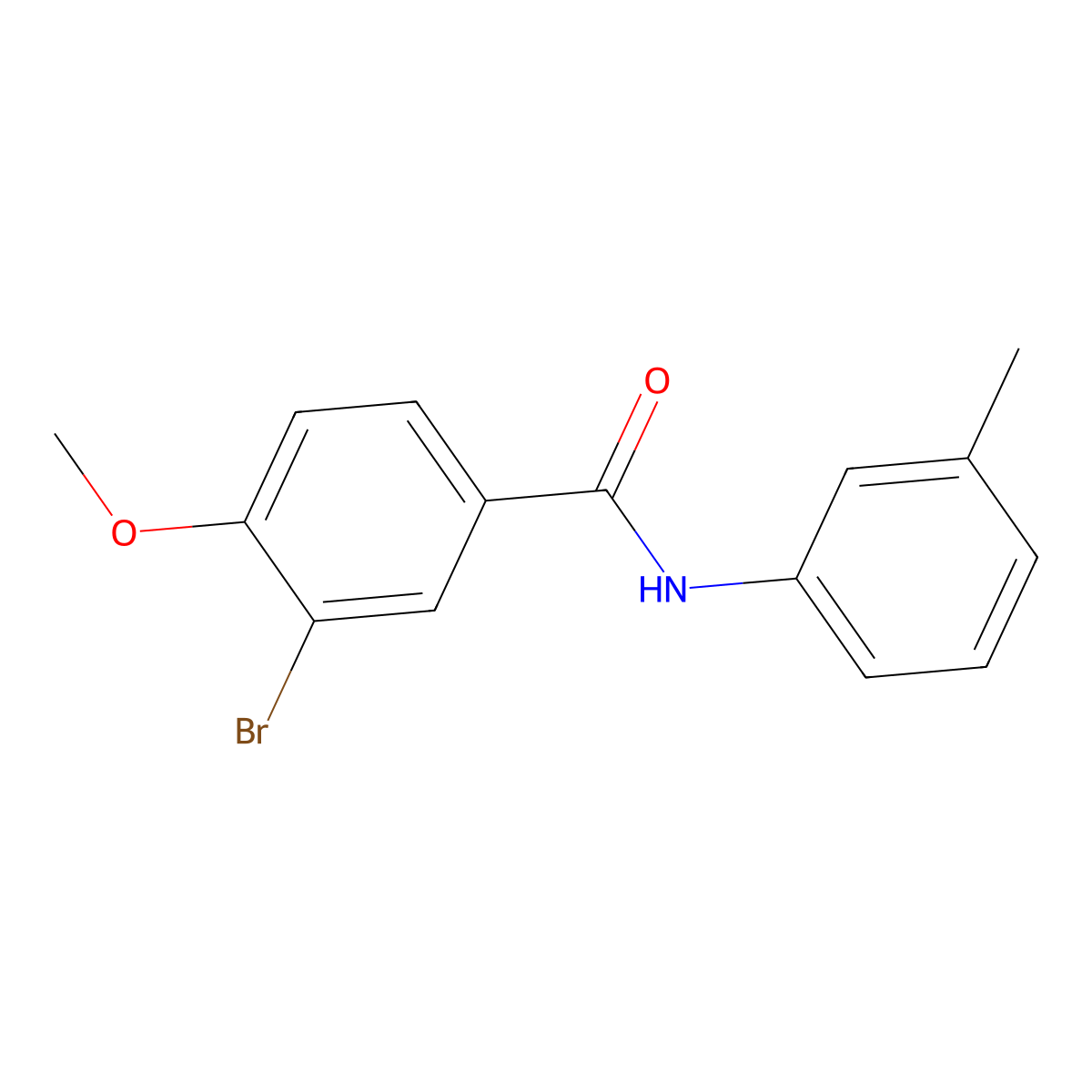 3-bromo-4-methoxy-N-(3-methylphenyl)benzamide molecular structure, CAS 432520-63-3