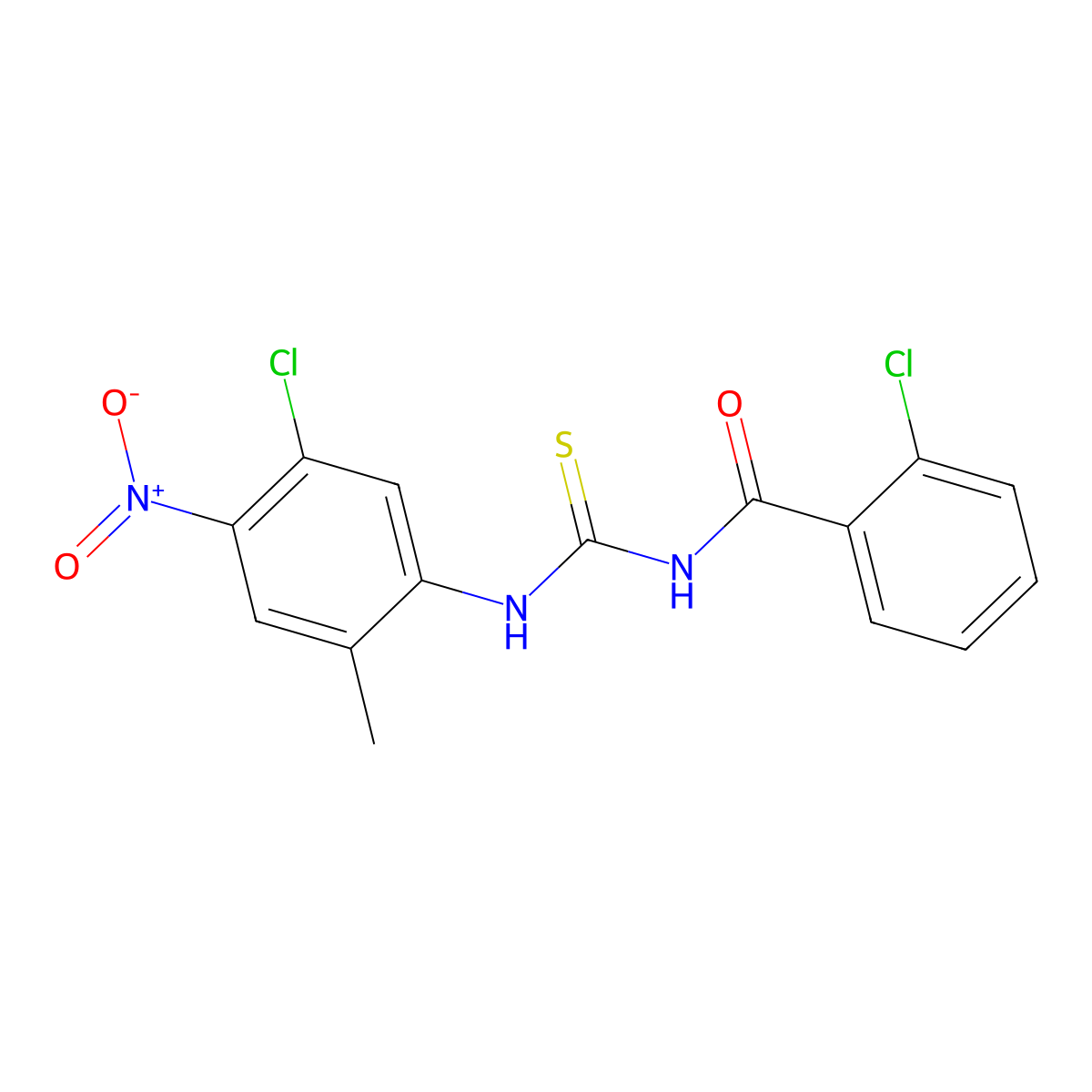 2-chloro-N-[(5-chloro-2-methyl-4-nitrophenyl)carbamothioyl]benzamide molecular structure, CAS 432522-32-2