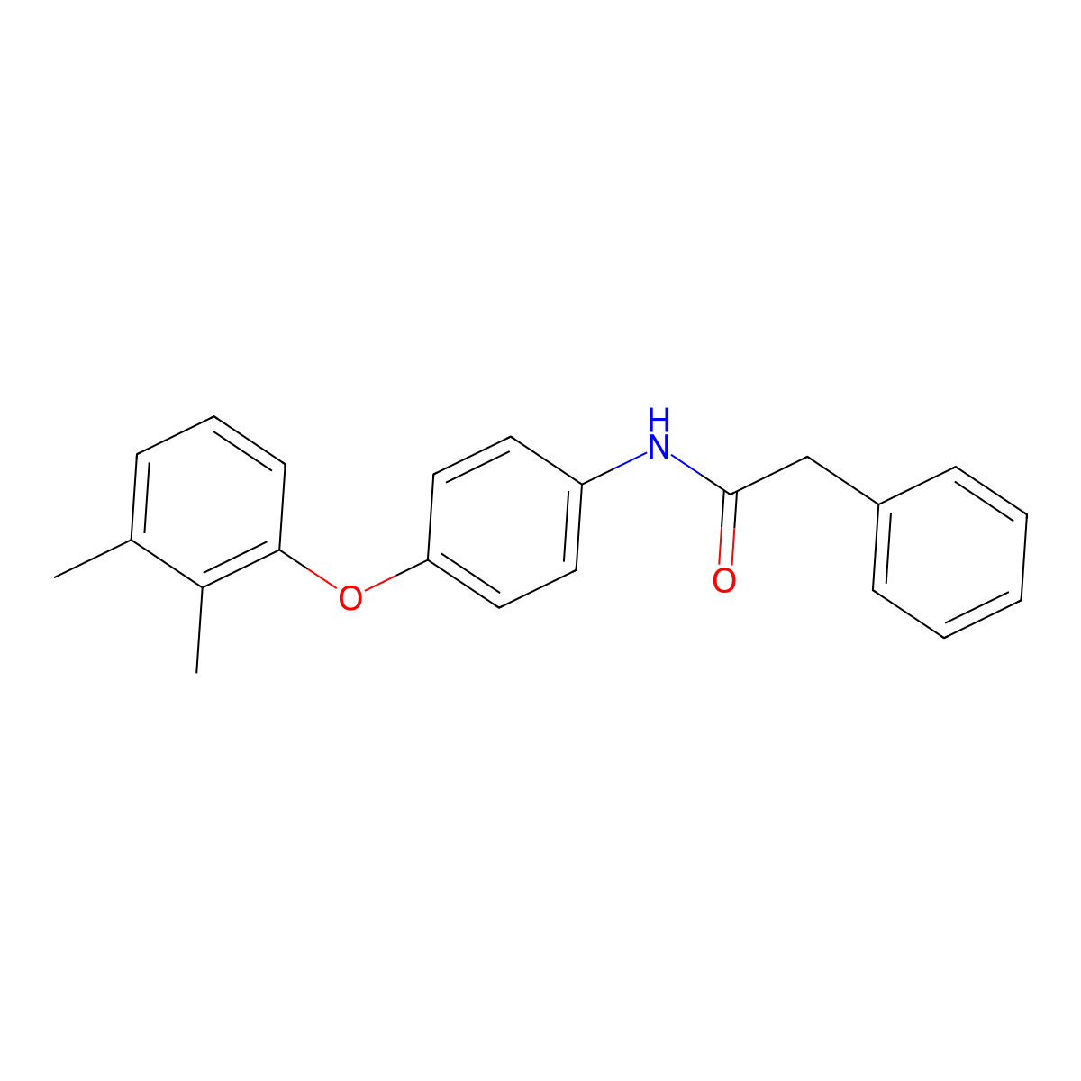 N-[4-(2,3-dimethylphenoxy)phenyl]-2-phenylacetamide molecular structure, CAS 432522-59-3