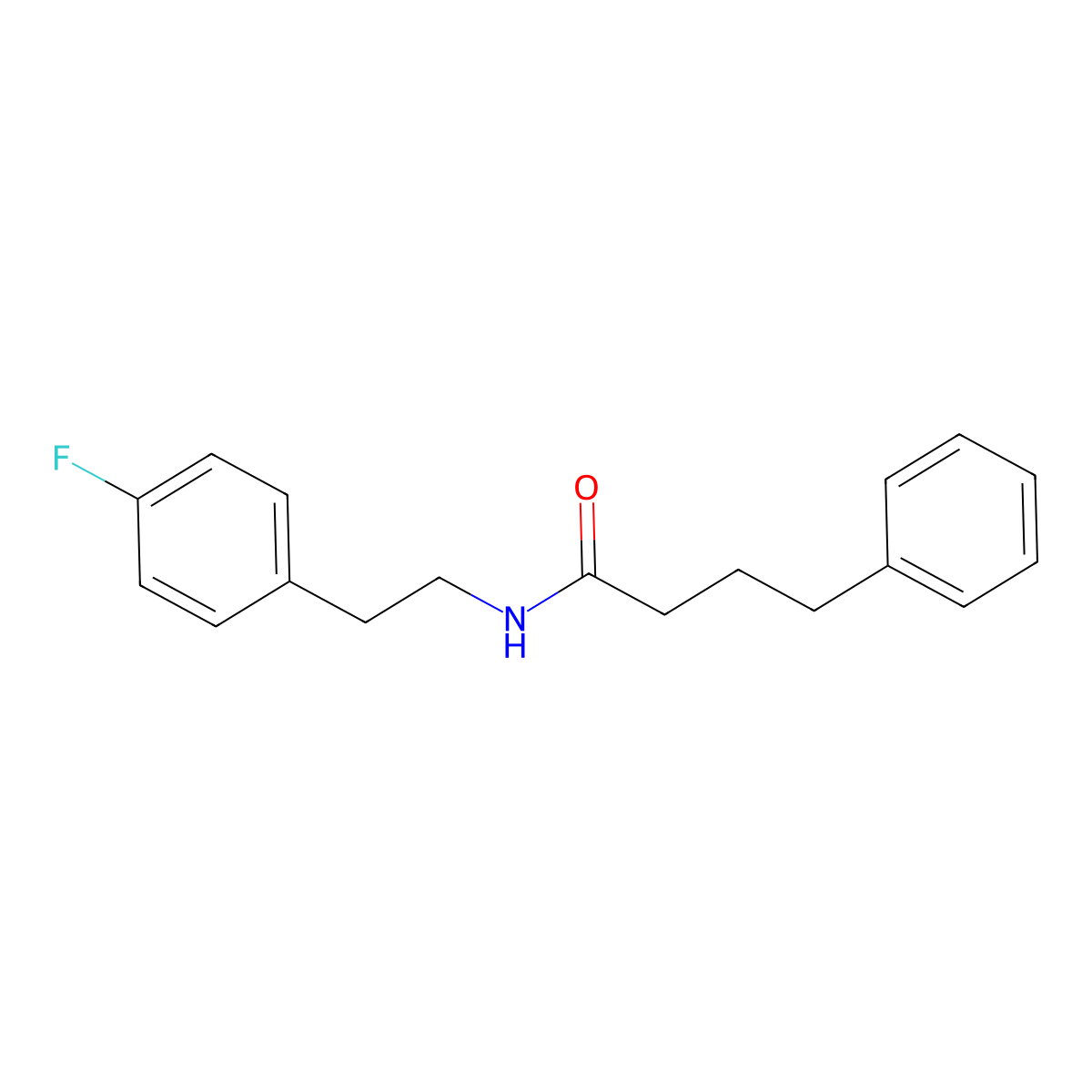 N-[2-(4-fluorophenyl)ethyl]-4-phenylbutanamide molecular structure, CAS 432522-73-1