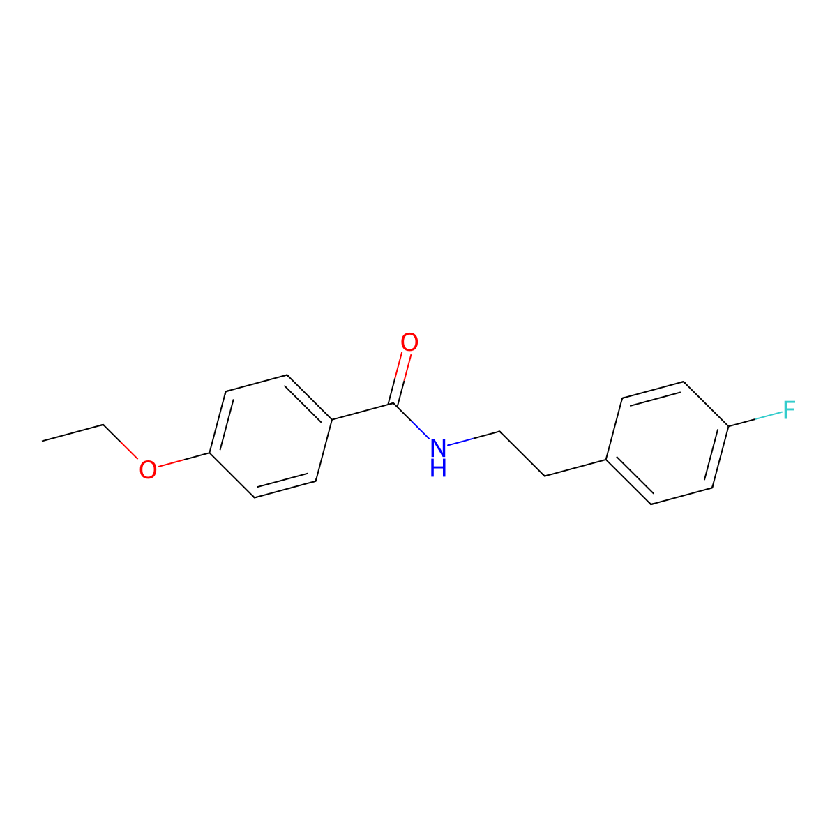 4-ethoxy-N-[2-(4-fluorophenyl)ethyl]benzamide molecular structure, CAS 432523-24-5