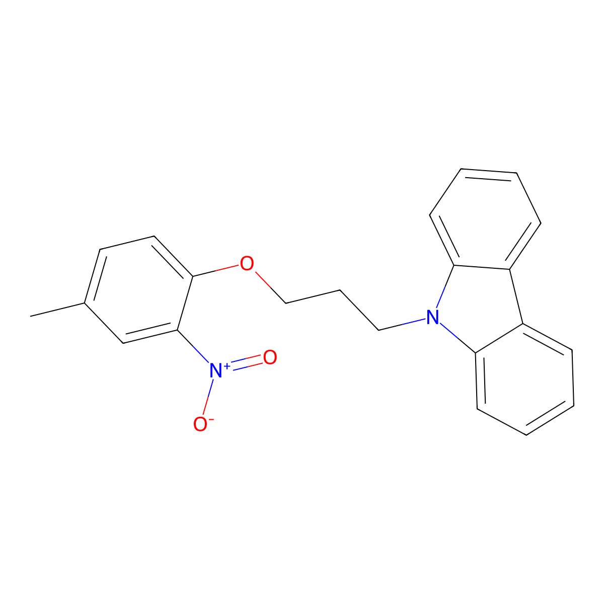 9-[3-(4-Methyl-2-nitrophenoxy)propyl]-9H-carbazole molecular structure, CAS 432523-28-9