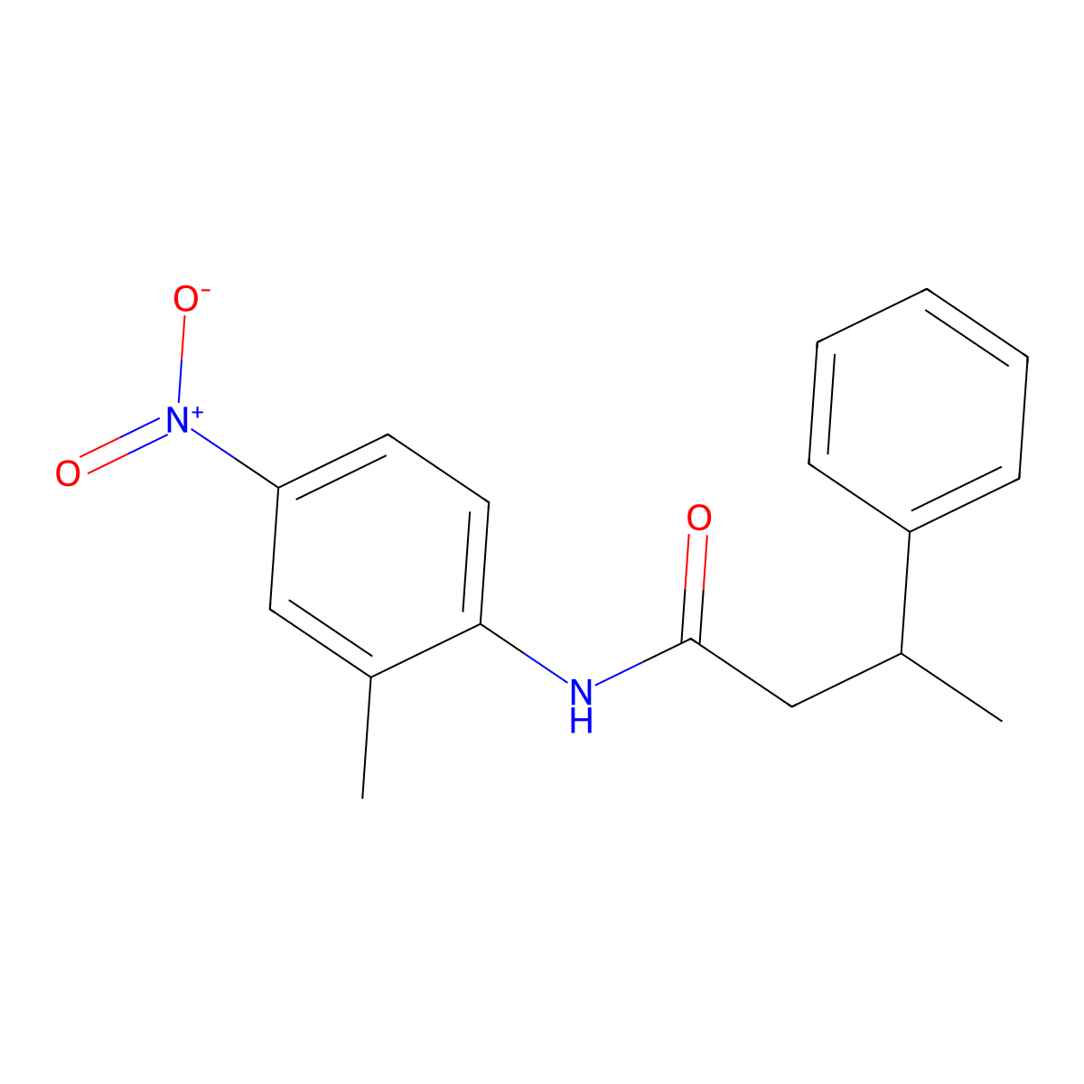 N-(2-methyl-4-nitrophenyl)-3-phenylbutanamide molecular structure, CAS 432523-31-4