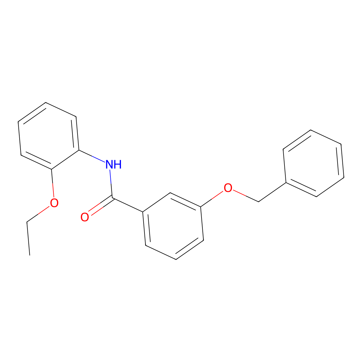 3-(benzyloxy)-N-(2-ethoxyphenyl)benzamide molecular structure, CAS 432524-04-4