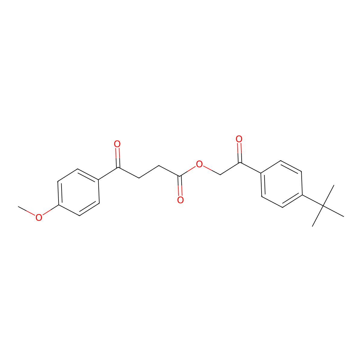 2-(4-Tert-butylphenyl)-2-oxoethyl 4-(4-methoxyphenyl)-4-oxobutanoate molecular structure, CAS 432524-45-3