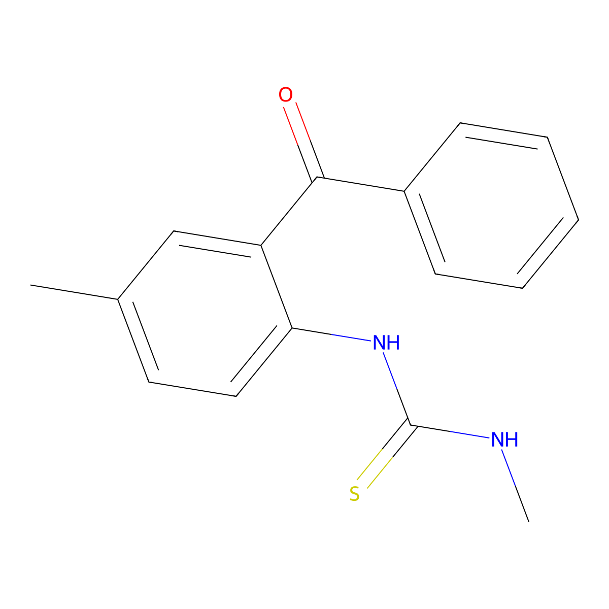 1-(2-Benzoyl-4-methylphenyl)-3-methylthiourea molecular structure, CAS 432524-57-7