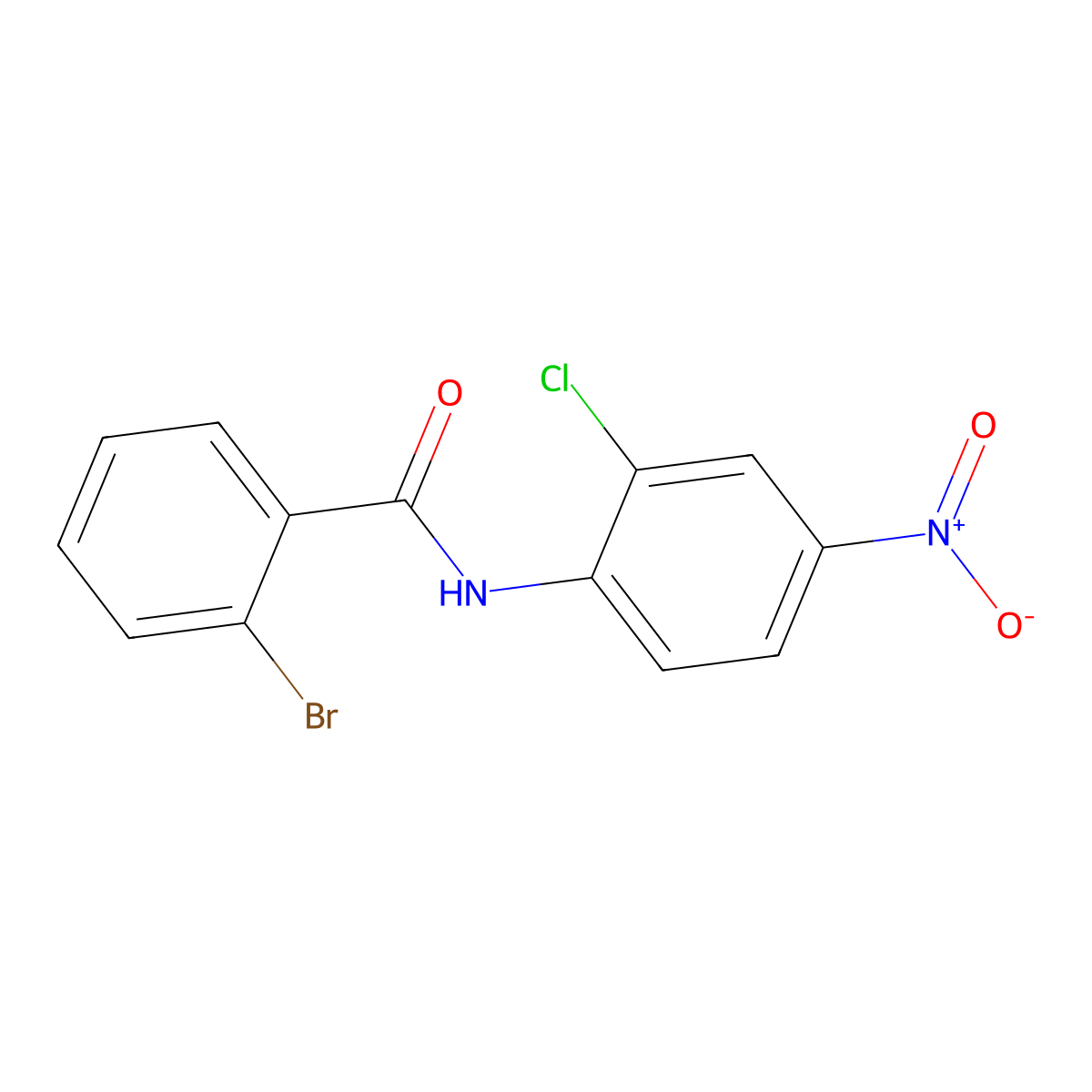 2-bromo-N-(2-chloro-4-nitrophenyl)benzamide molecular structure, CAS 432524-65-7