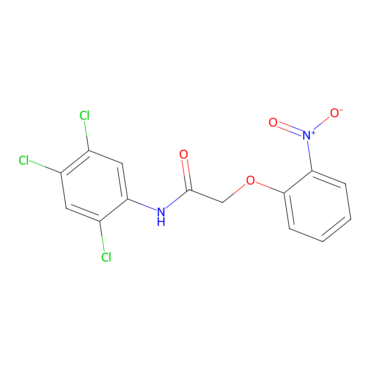 2-(2-nitrophenoxy)-N-(2,4,5-trichlorophenyl)acetamide molecular structure, CAS 432524-78-2