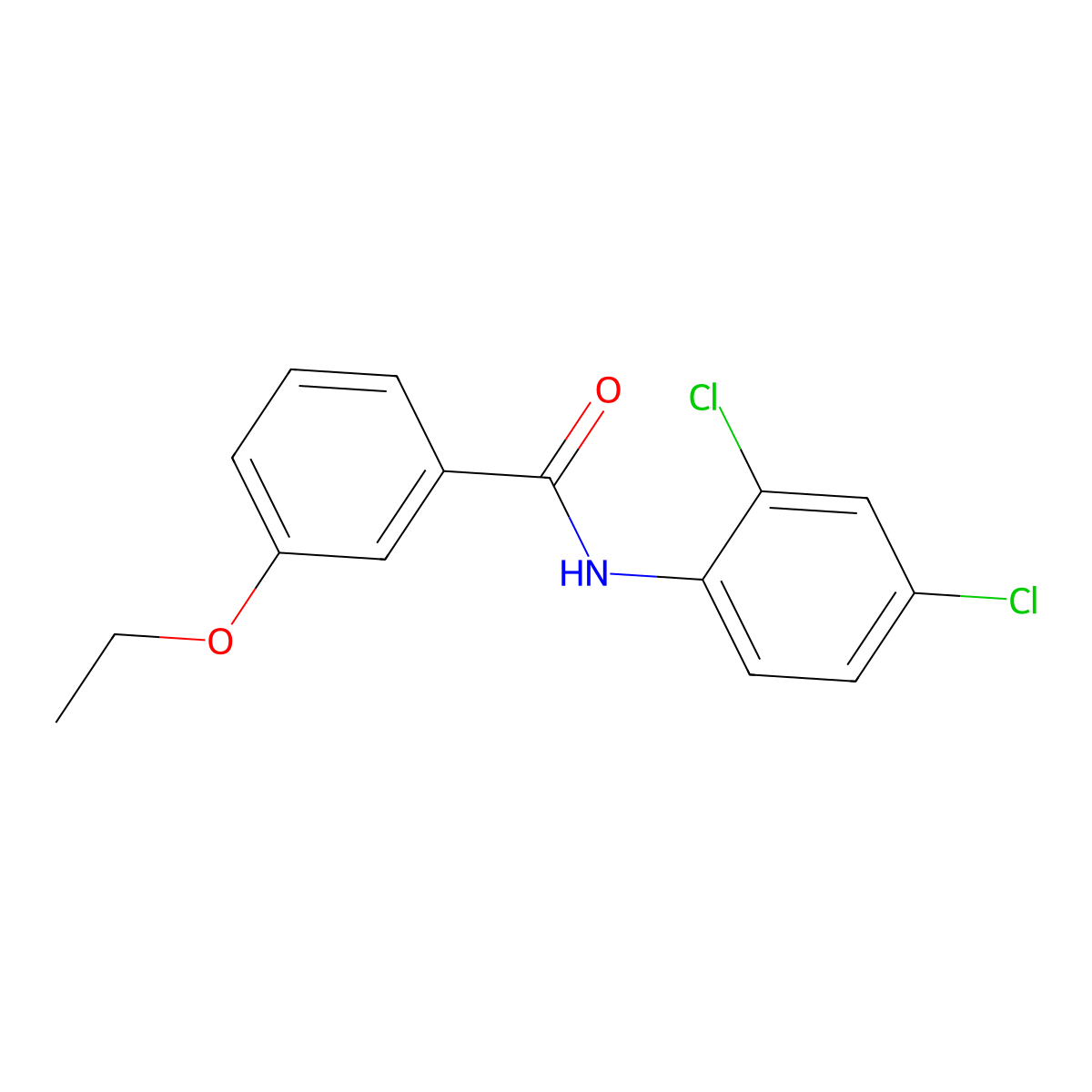 N-(2,4-dichlorophenyl)-3-ethoxybenzamide molecular structure, CAS 432524-87-3