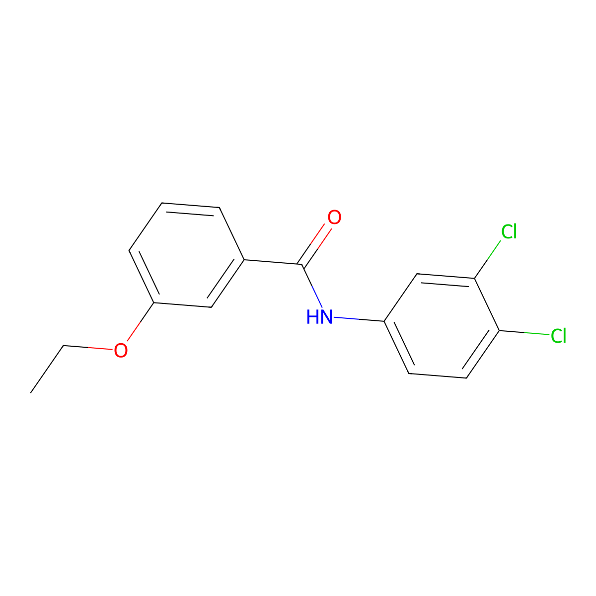 N-(3,4-dichlorophenyl)-3-ethoxybenzamide molecular structure, CAS 432524-89-5