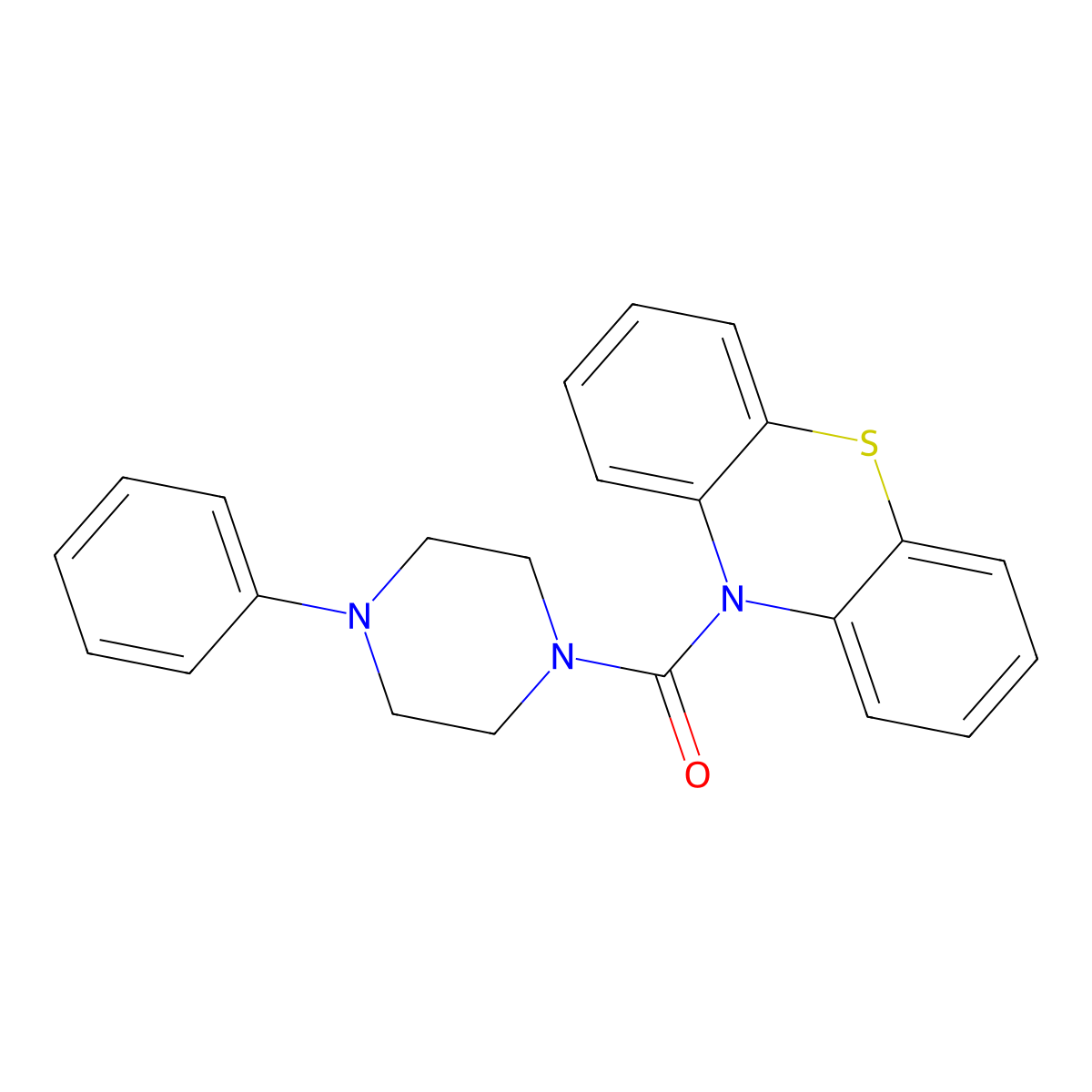 10-(4-Phenylpiperazine-1-carbonyl)-10h-phenothiazine molecular structure, CAS 432525-24-1