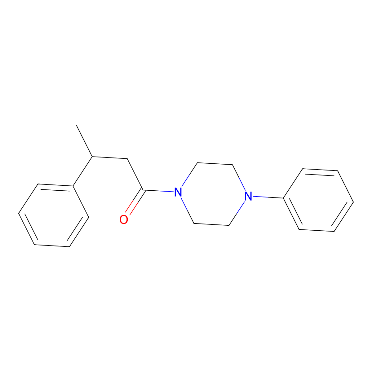 3-Phenyl-1-(4-phenylpiperazin-1-yl)butan-1-one molecular structure, CAS 432525-56-9