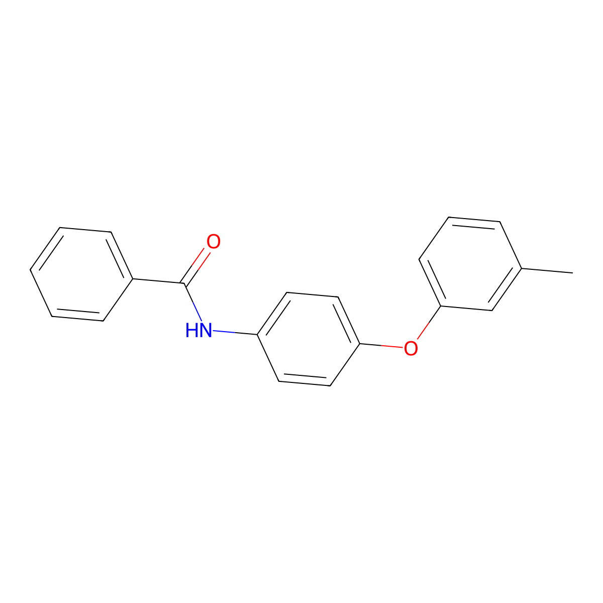 N-[4-(3-methylphenoxy)phenyl]benzamide molecular structure, CAS 432525-67-2
