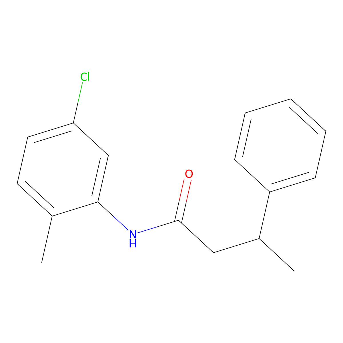 N-(5-chloro-2-methylphenyl)-3-phenylbutanamide molecular structure, CAS 432525-70-7