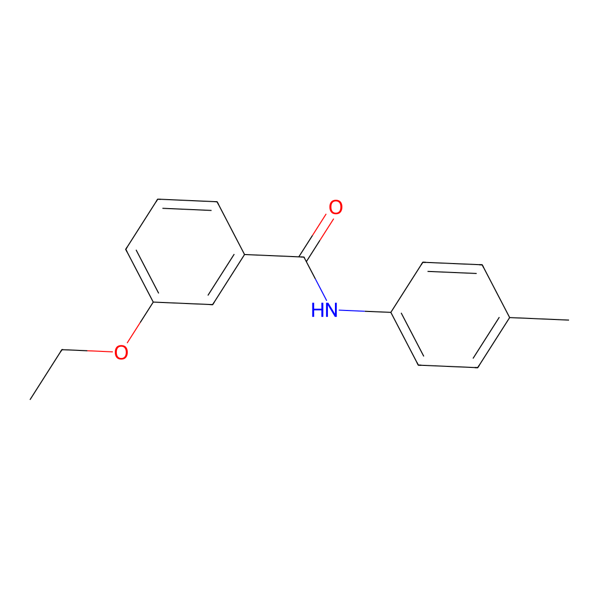 3-ethoxy-N-(4-methylphenyl)benzamide molecular structure, CAS 432527-68-9