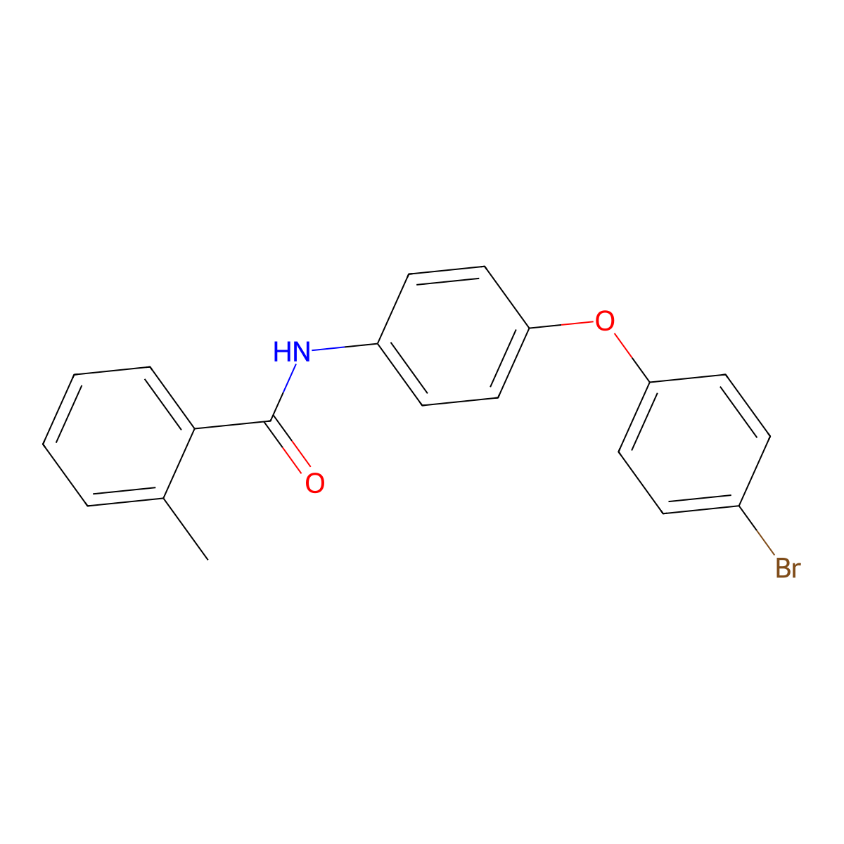 N-[4-(4-bromophenoxy)phenyl]-2-methylbenzamide molecular structure, CAS 432528-21-7