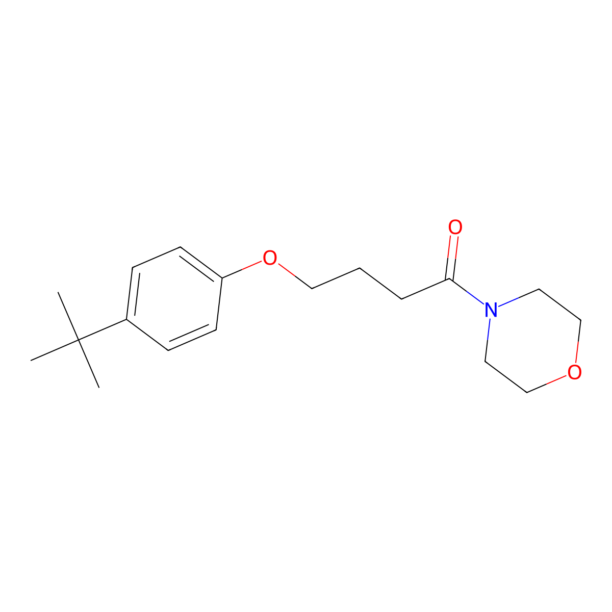 4-(4-(Tert-butyl)phenoxy)-1-morpholinobutan-1-one molecular structure, CAS 432528-75-1