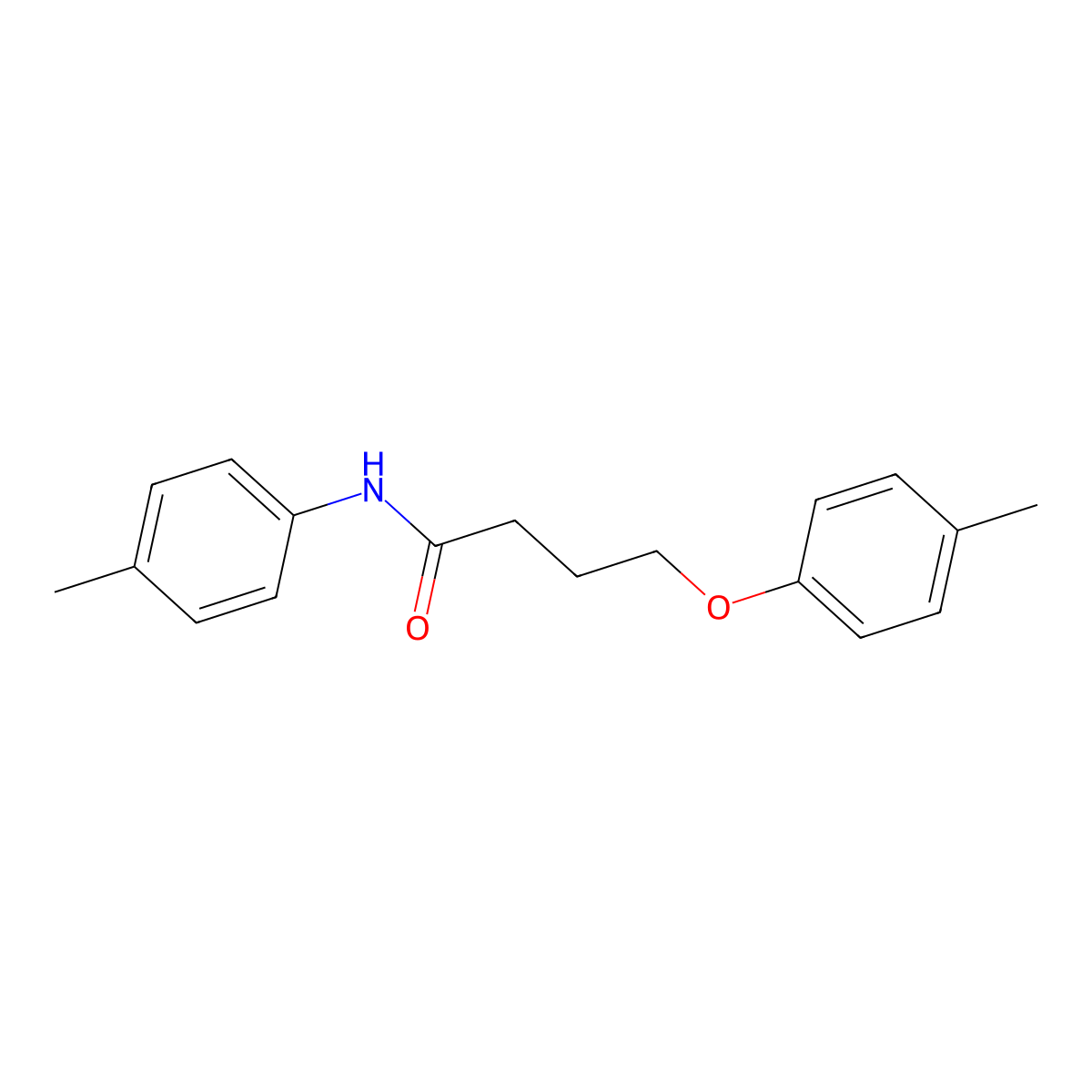 4-(4-methylphenoxy)-N-(4-methylphenyl)butanamide molecular structure, CAS 432528-79-5
