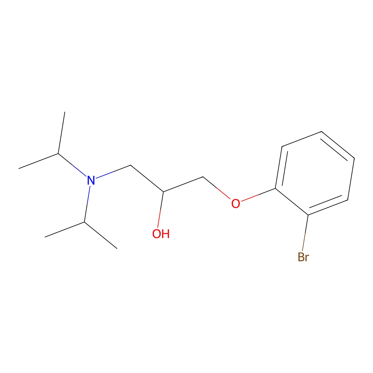 1-(2-Bromophenoxy)-3-(diisopropylamino)propan-2-OL molecular structure, CAS 432531-90-3