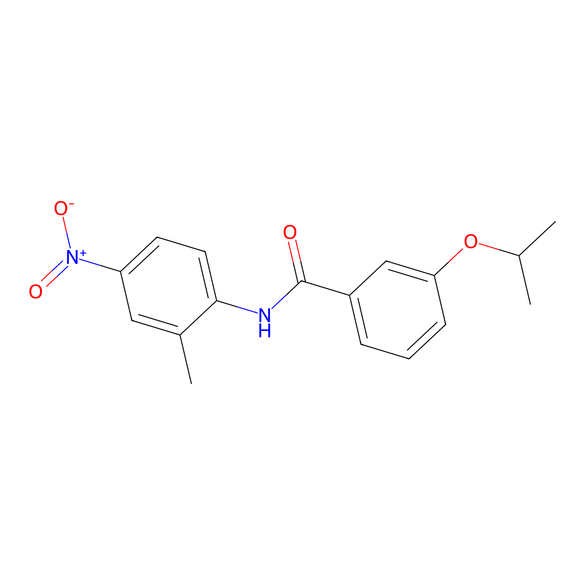 N-(2-methyl-4-nitrophenyl)-3-propan-2-yloxybenzamide molecular structure, CAS 432532-50-8