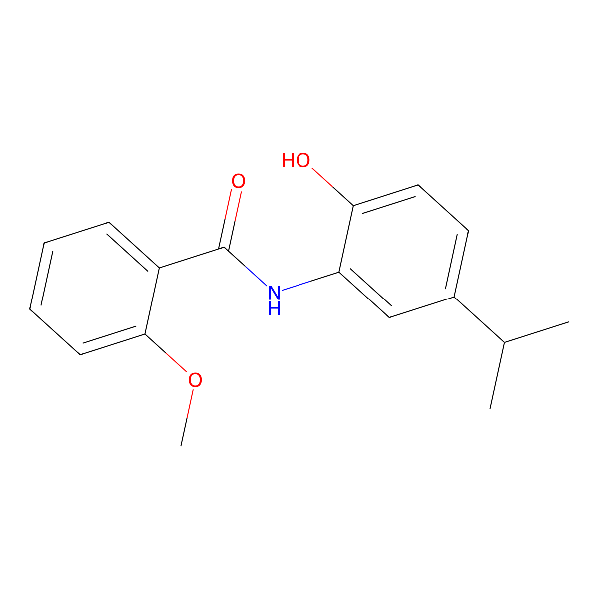 N-(2-hydroxy-5-isopropylphenyl)-2-methoxybenzamide molecular structure, CAS 432533-28-3
