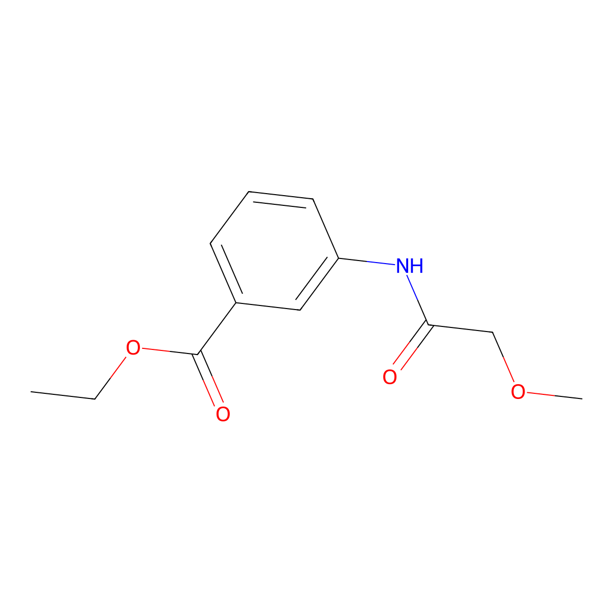Ethyl 3-[(2-methoxyacetyl)amino]benzoate molecular structure, CAS 432533-38-5