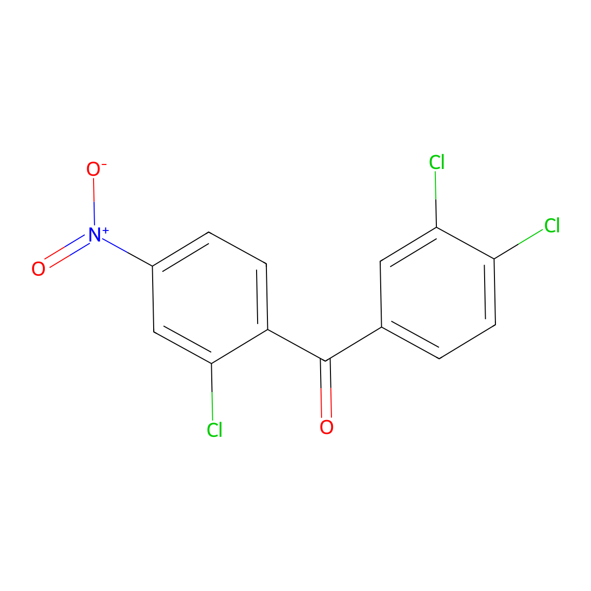 (2-Chloro-4-nitrophenyl)(3,4-dichlorophenyl)methanone molecular structure, CAS 432534-43-5