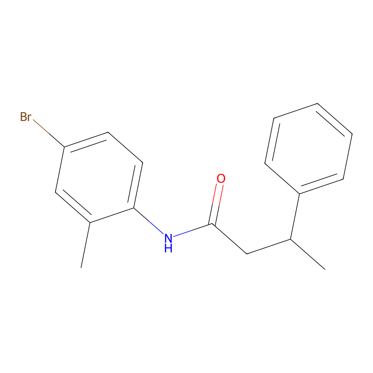 N-(4-bromo-2-methylphenyl)-3-phenylbutanamide molecular structure, CAS 432534-84-4
