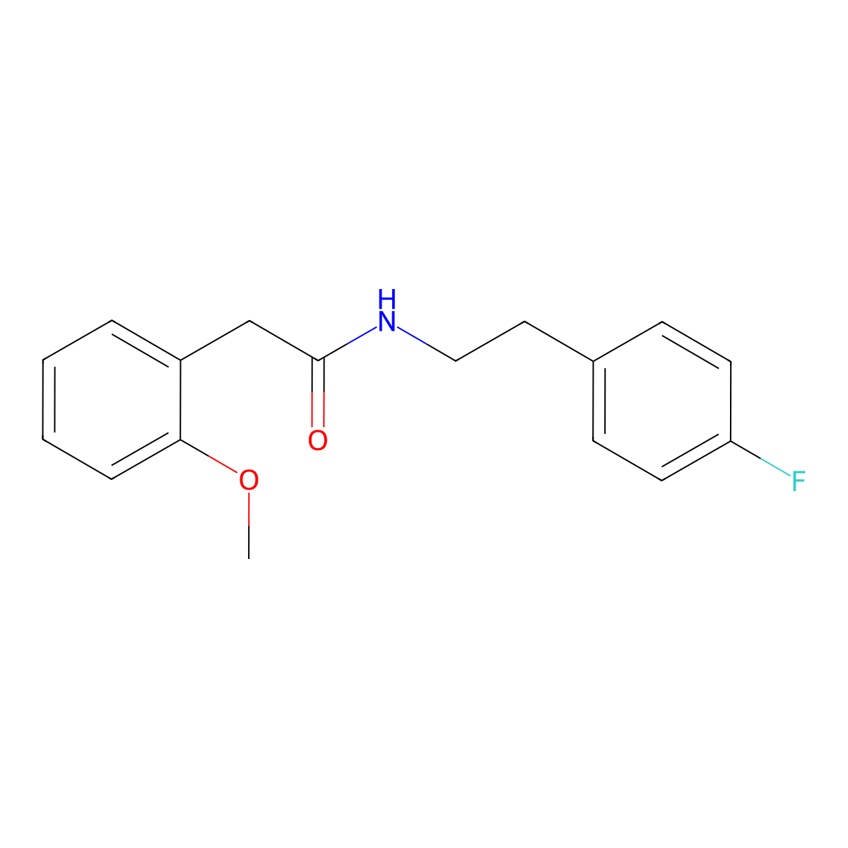 N-[2-(4-fluorophenyl)ethyl]-2-(2-methoxyphenyl)acetamide molecular structure, CAS 432534-94-6