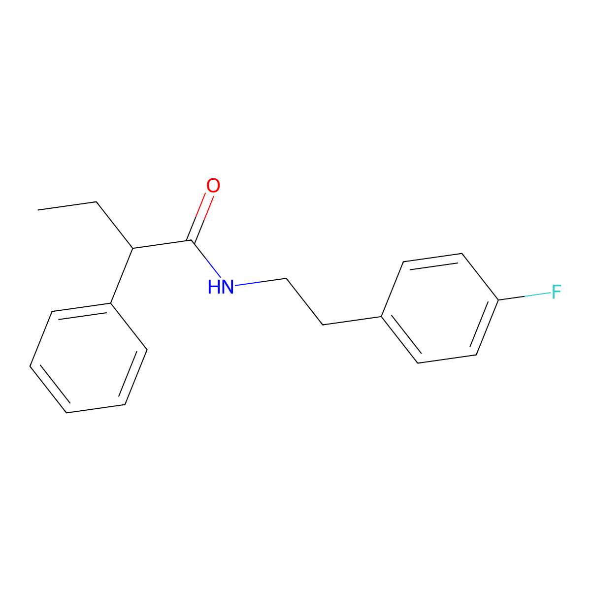 N-[2-(4-fluorophenyl)ethyl]-2-phenylbutanamide molecular structure, CAS 432535-81-4