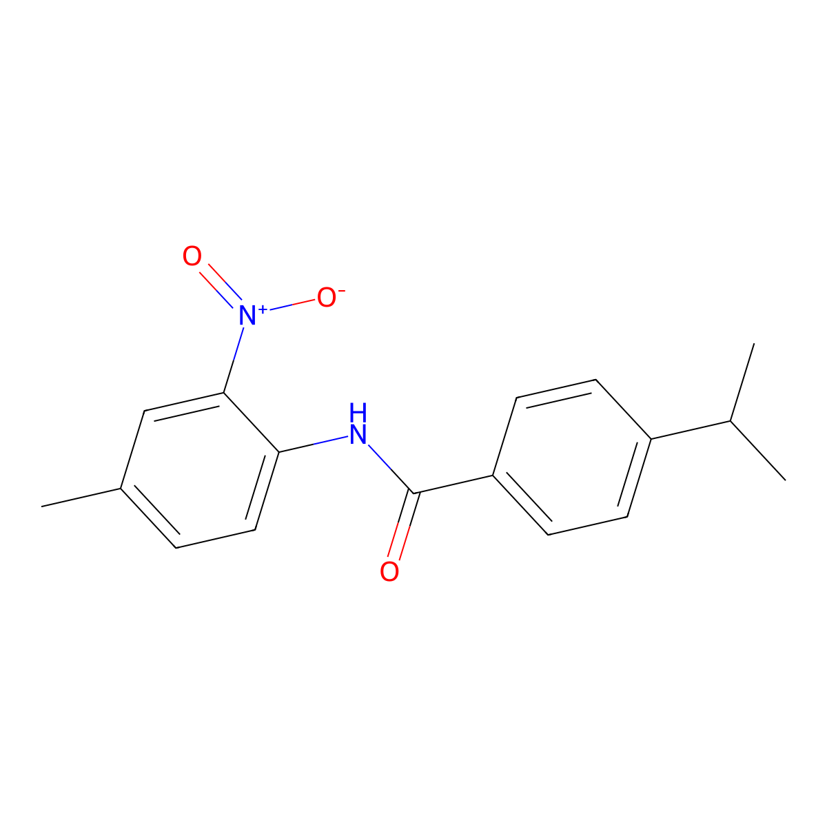 N-(4-methyl-2-nitrophenyl)-4-propan-2-ylbenzamide molecular structure, CAS 432536-42-0