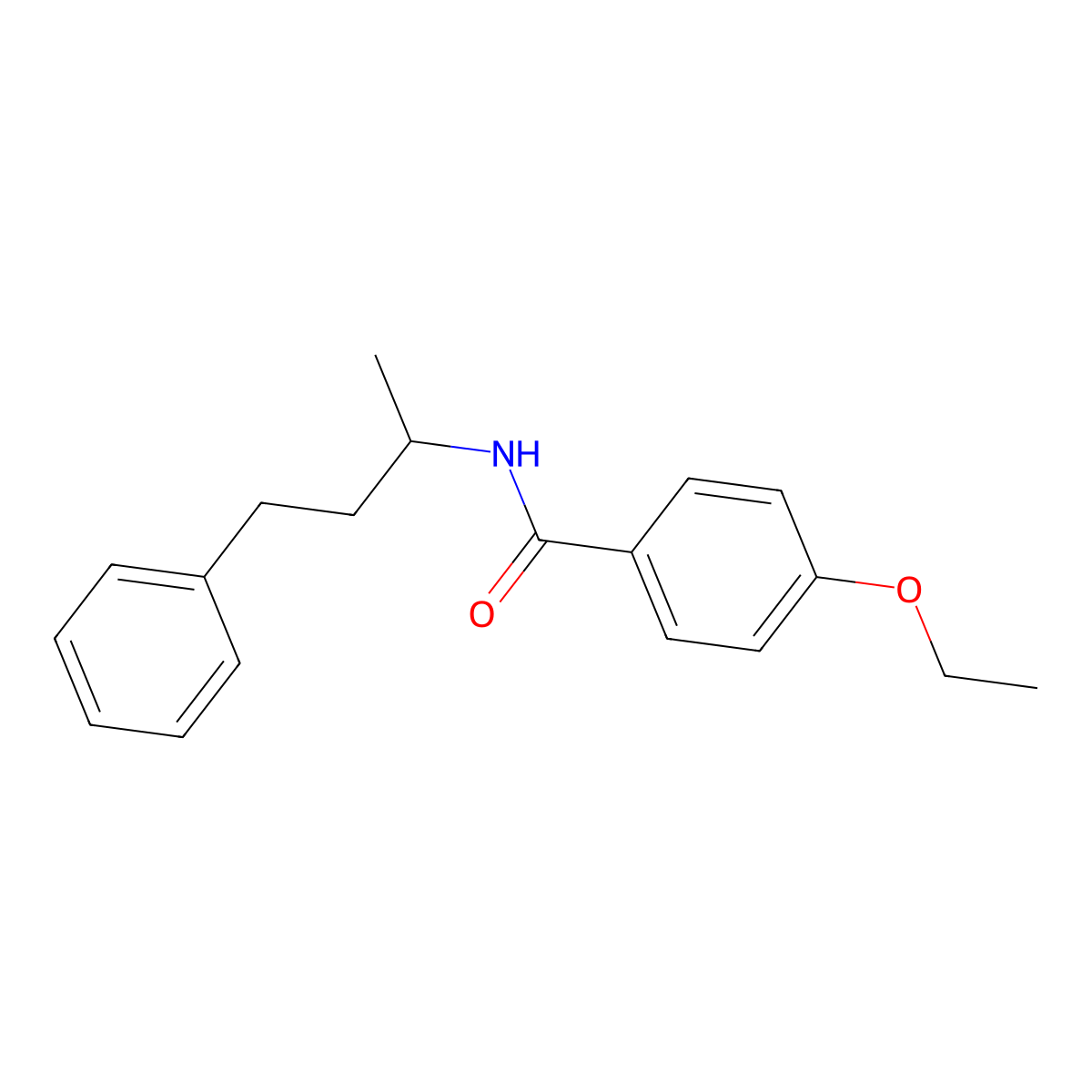 4-ethoxy-N-(4-phenylbutan-2-yl)benzamide molecular structure, CAS 432538-61-9
