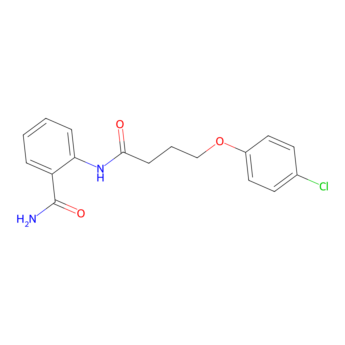 2-[4-(4-Chlorophenoxy)butanoylamino]benzamide molecular structure, CAS 432539-31-6