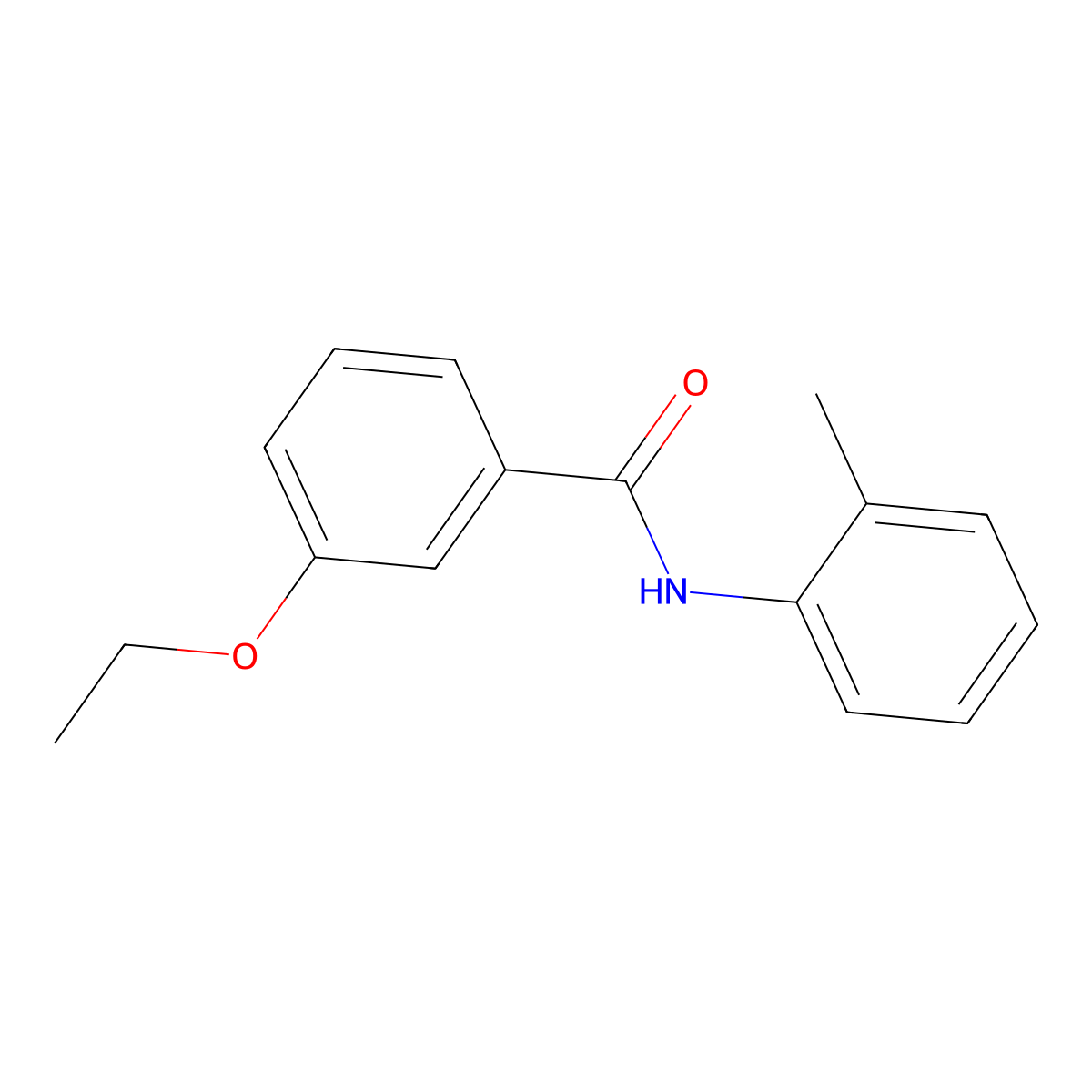 3-ethoxy-N-(2-methylphenyl)benzamide molecular structure, CAS 432539-34-9