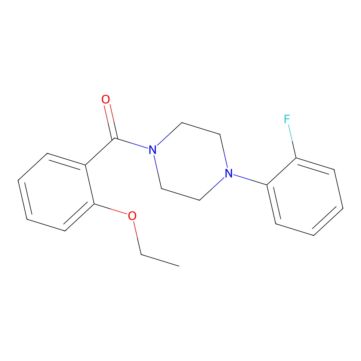 (2-Ethoxyphenyl)-[4-(2-fluorophenyl)piperazin-1-yl]methanone molecular structure, CAS 432540-53-9