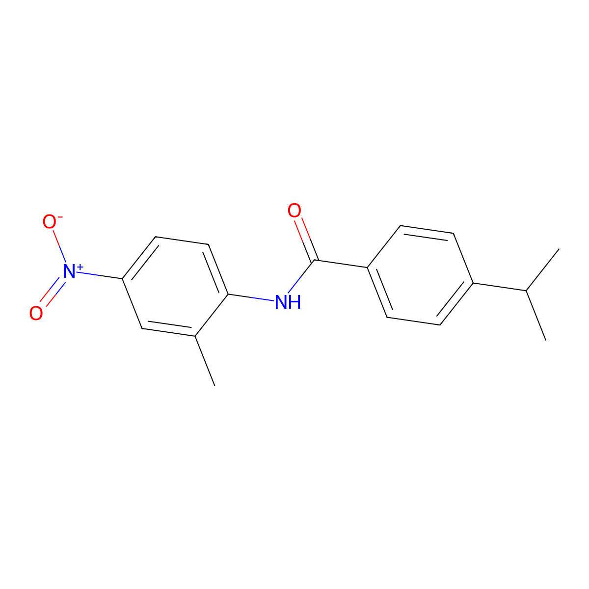 N-(2-methyl-4-nitrophenyl)-4-(propan-2-yl)benzamide molecular structure, CAS 432541-54-3