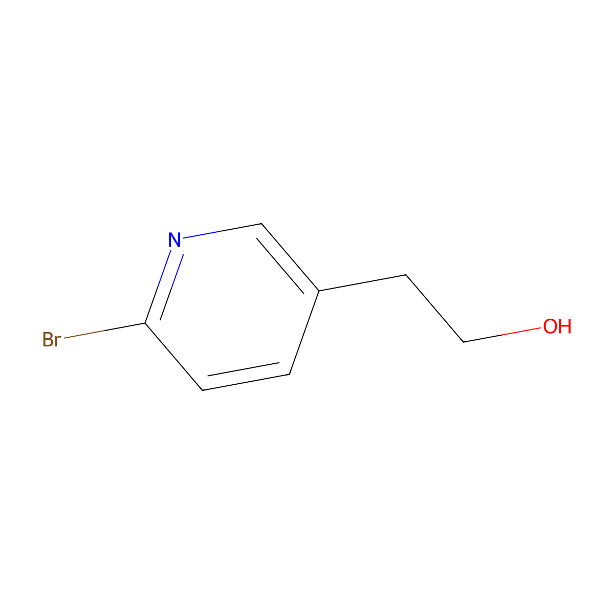 2-(6-Bromopyridin-3-yl)ethanol molecular structure, CAS 432554-51-3