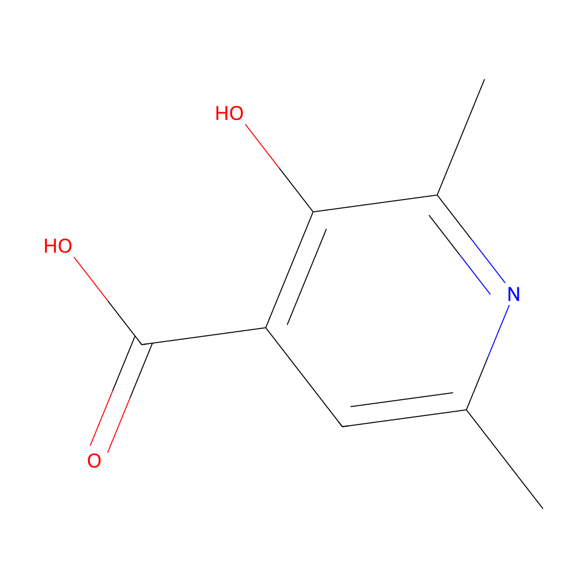3-Hydroxy-2,6-dimethylisonicotinic acid molecular structure, CAS 4328-87-4