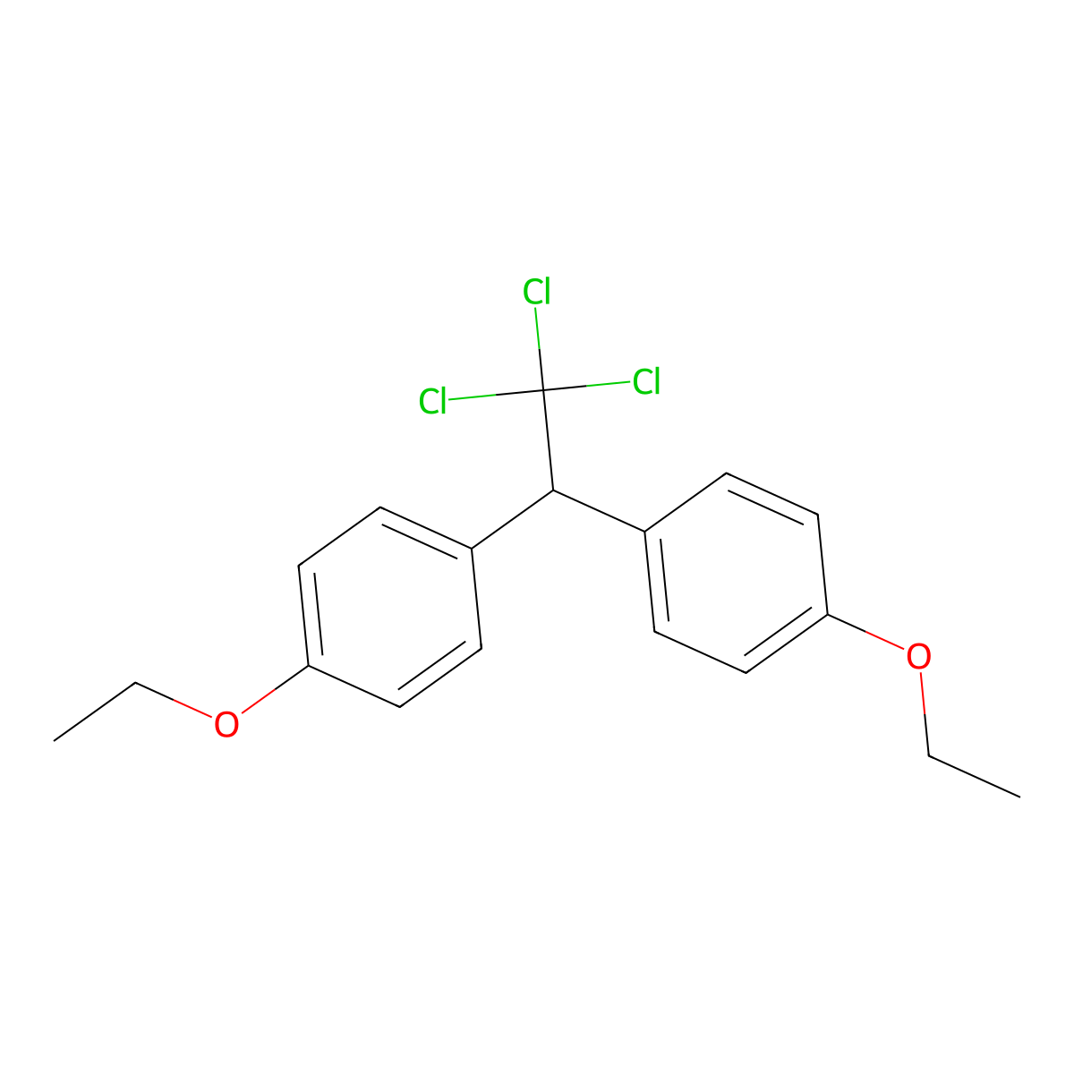 Ethoxychlor molecular structure, CAS 4329-03-7