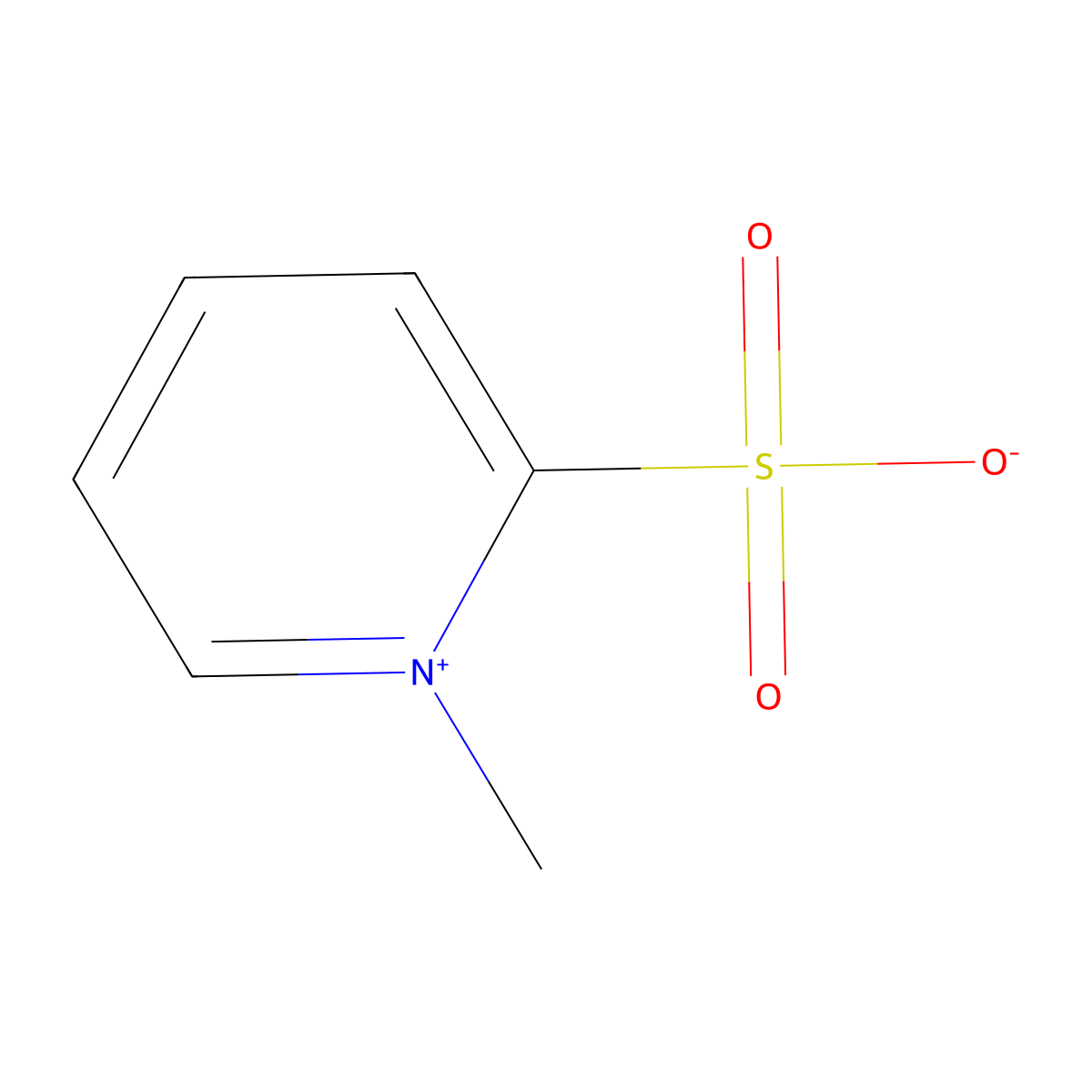 1-Methylpyridin-1-ium-2-sulfonate molecular structure, CAS 4329-93-5