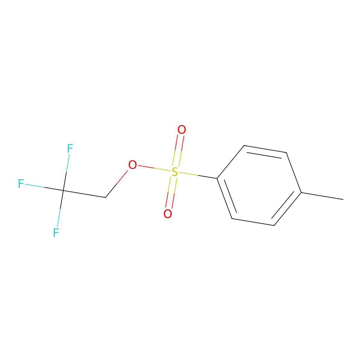 Ethanol, 2,2,2-trifluoro-, 1-(4-methylbenzenesulfonate) molecular structure, CAS 433-06-7
